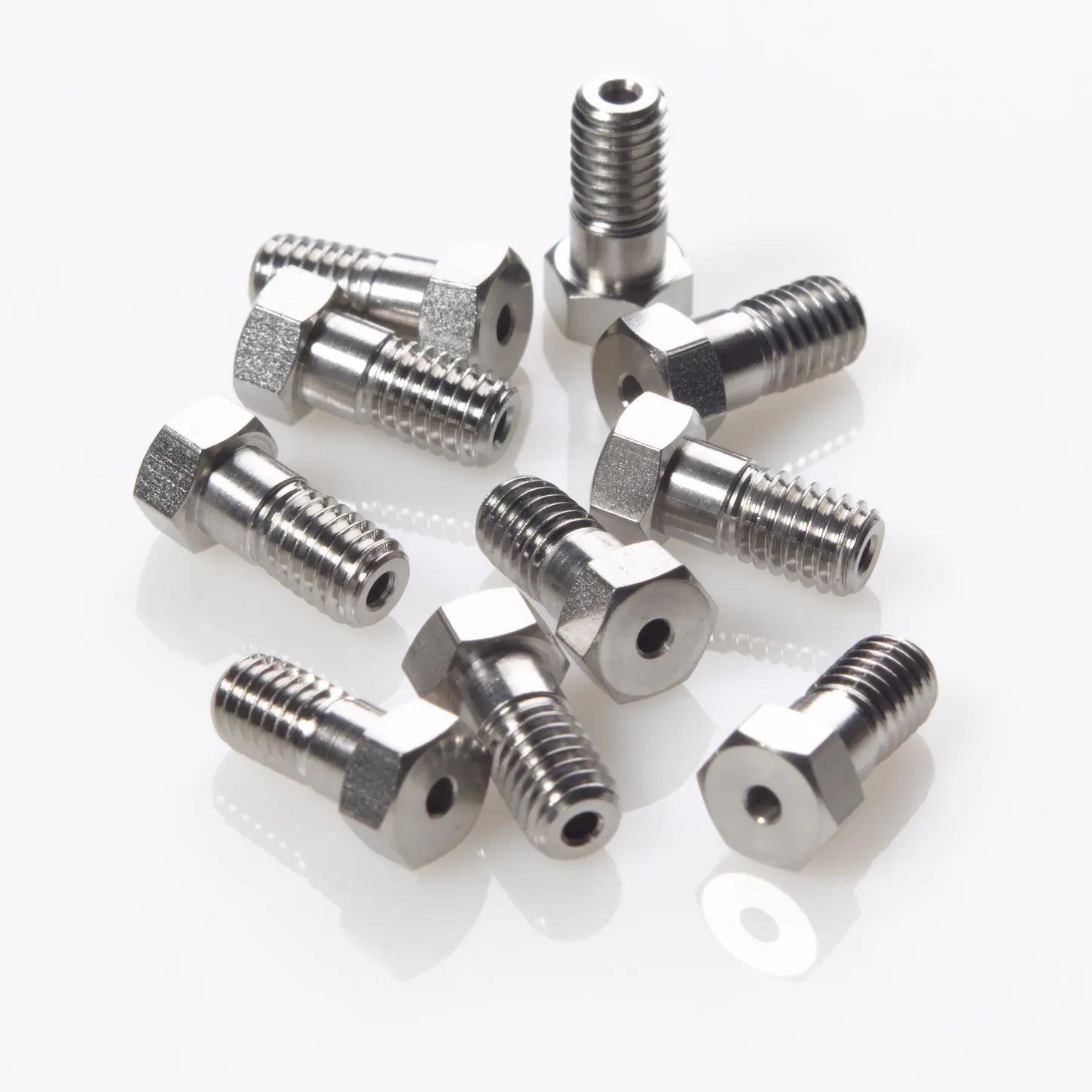 美国Sciencix 11-2614 螺母 10-32 不锈钢公头 0.50 英寸长，适用于 1/16 英寸外径管，10/包