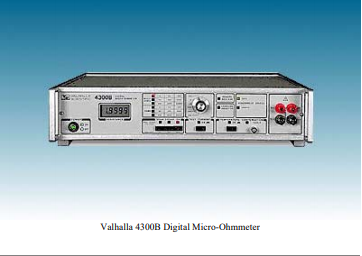 美国Valhalla Scientific 4300B 微欧电阻表