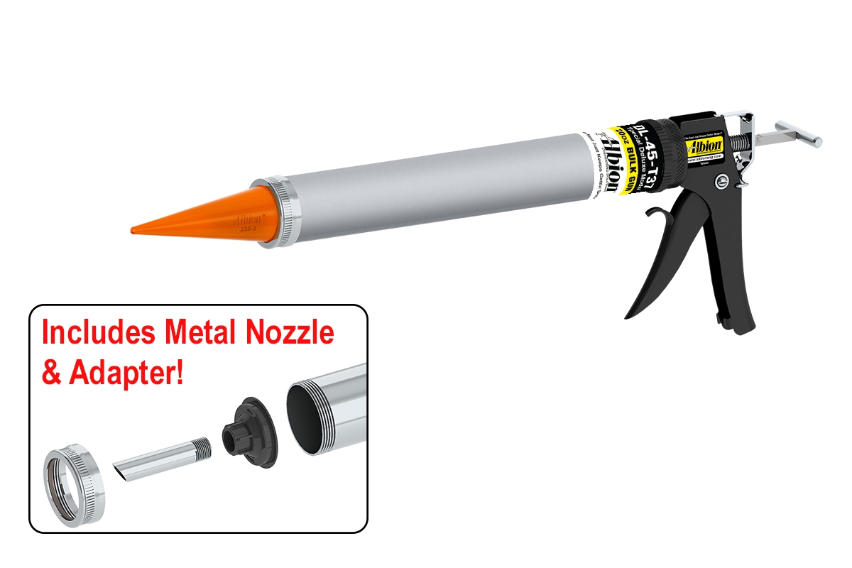 Albion DL-59-T17喷胶枪配有铝制管和橙色锥形喷嘴