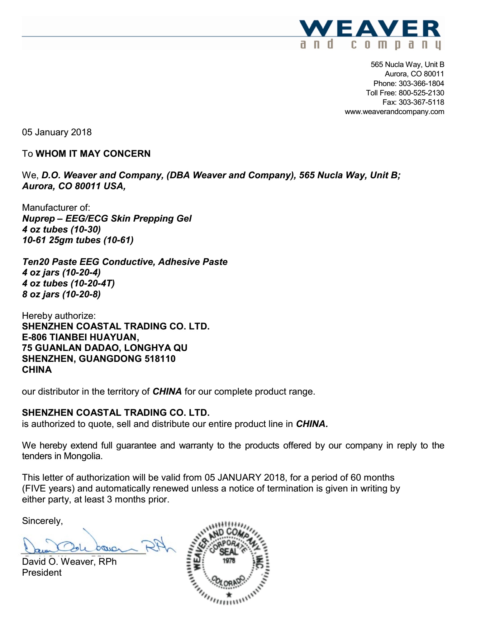 <span style="font-size:13.3333px;">美国WEAVER韦氟导电膏，TEN20磨砂膏，Nuprep凝胶授权</span>