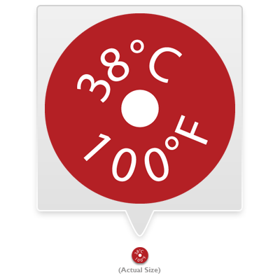 加拿大Telatemp HS100系列telatemp Hot Spot – HS100温度标签